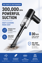 Portable Car & Home Vacuum Cleaner | Wireless & Powerful Suction | USB Rechargeable | Multi-Nozzle Cleaning Kit