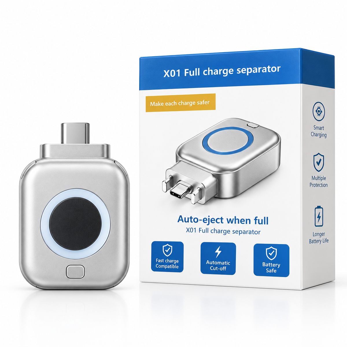 Smart Ai Charging Separator 140W – Automatic Charge Cut-Off & Battery Protection - Type C