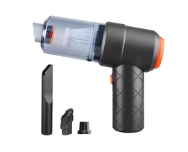 Portable Car & Home Vacuum Cleaner | Wireless & Powerful Suction | USB Rechargeable | Multi-Nozzle Cleaning Kit