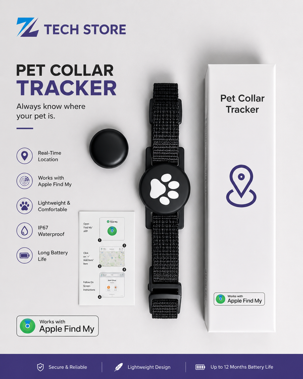 GPS Tracker with Pet Collar for Cats & Small Pets - Never lose your pet anymore