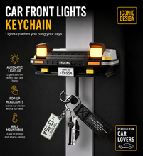 Car Front Light Key Holder with Automatic Pop-Up LED Headlights –  Wall Mount Key Rack